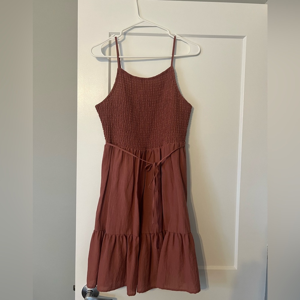 Sleeveless Smocked Dress
